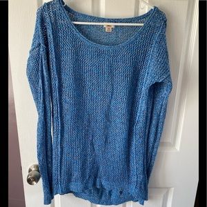 Blue knit sweater size large